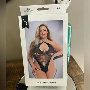 Baci Black Diamonte Teddy, new!